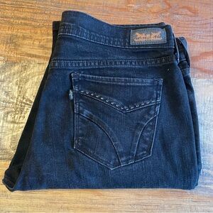 LEVIS 505 Jeans Straight Leg Black Women’s  Size 10M denim